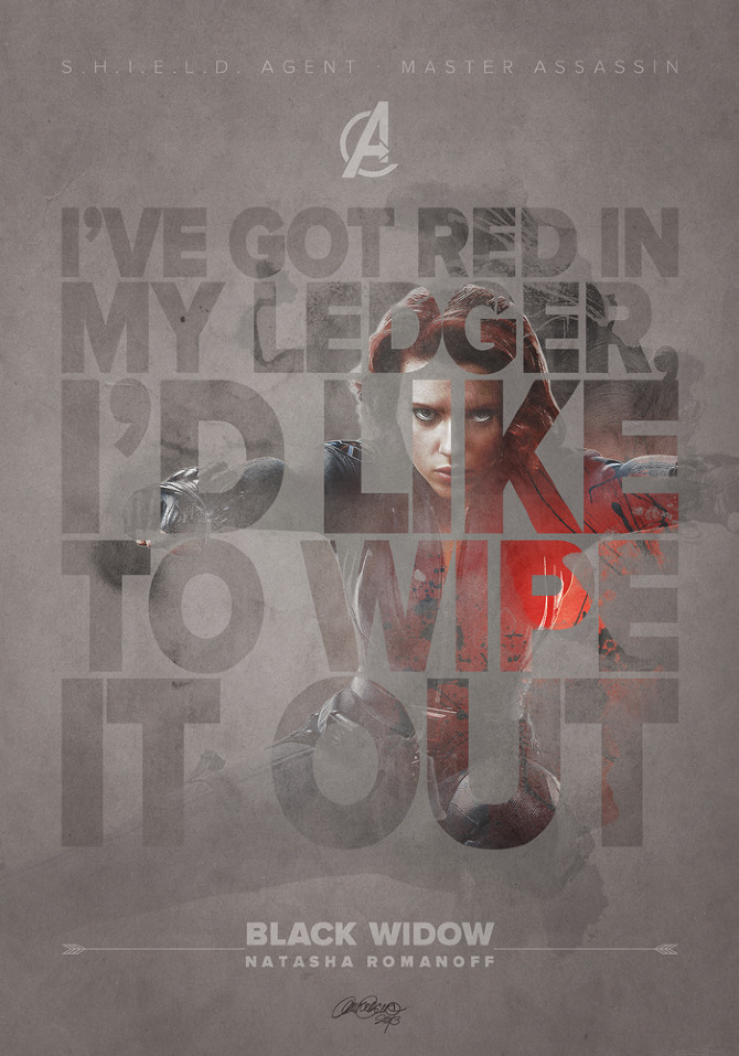 Black  Widow by Laura Racero 2013 poster